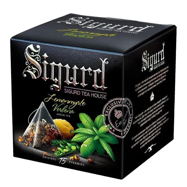 Чай Sigurd зеленый лимонный мирт-вербена Green Tea Lemonmyrte&Verbena 15*2гр