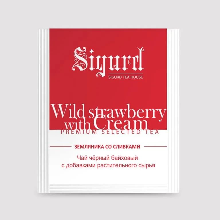 Чай WILD STRAWBERRY WITH CREAM (Земляника со сливками) 2гр*150шт