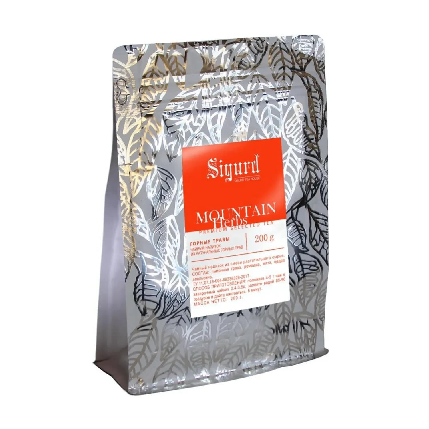 Чай премиум Sigurd Mountain Herbs (горные травы) 200гр