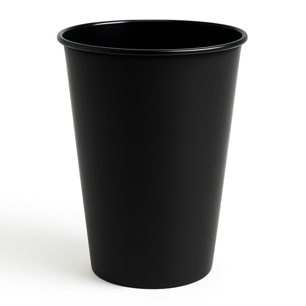 Стакан пластик PP 500 мл. матовый черный  Bubble cup/шейкер  25/500 шт./уп./пак